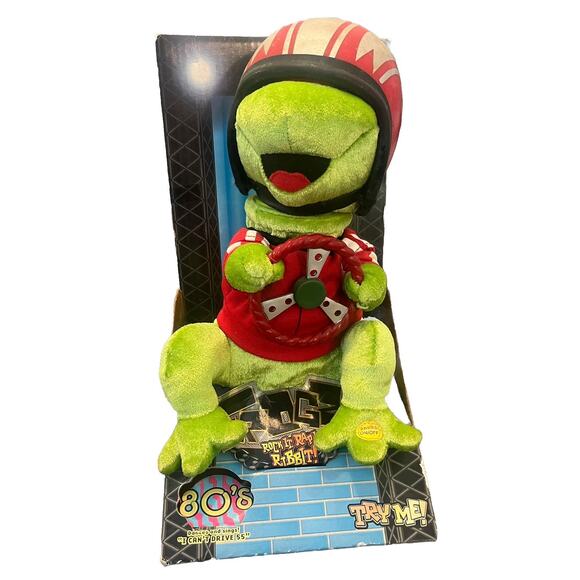 1984 Vintage Gemmy Frogz Rock It Rap It Ribbit I Can’t Drive 55" Figure